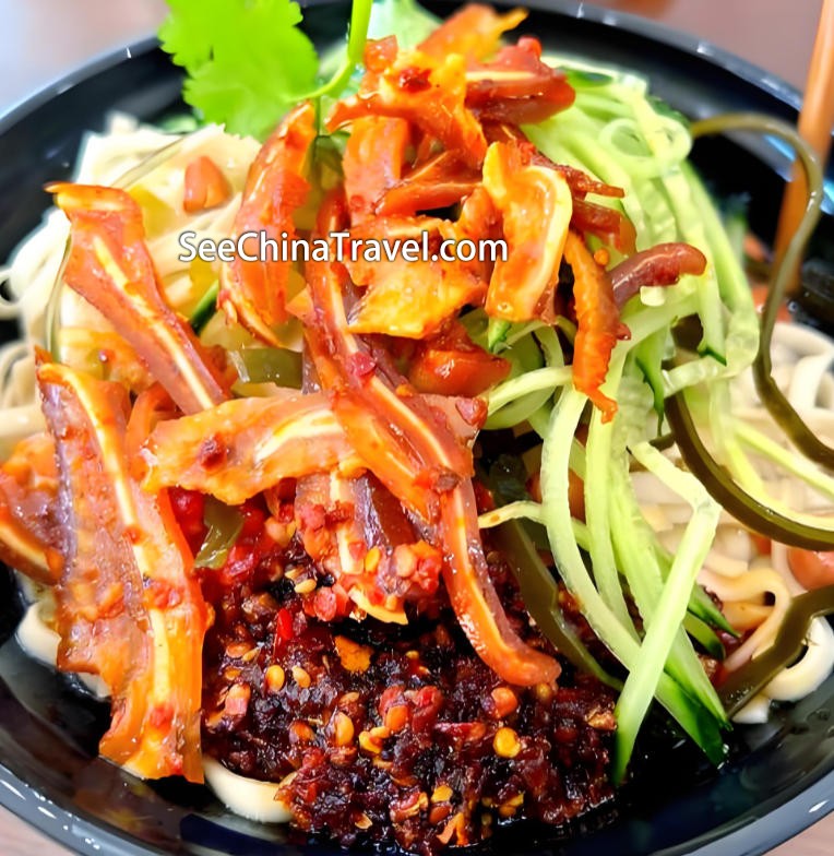 Zhangjiajie cold noodles street food
